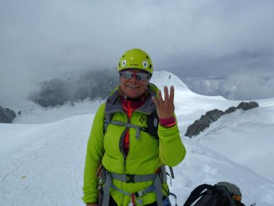 P1020510 Vincent Pyramide  vierter Gipfel heute